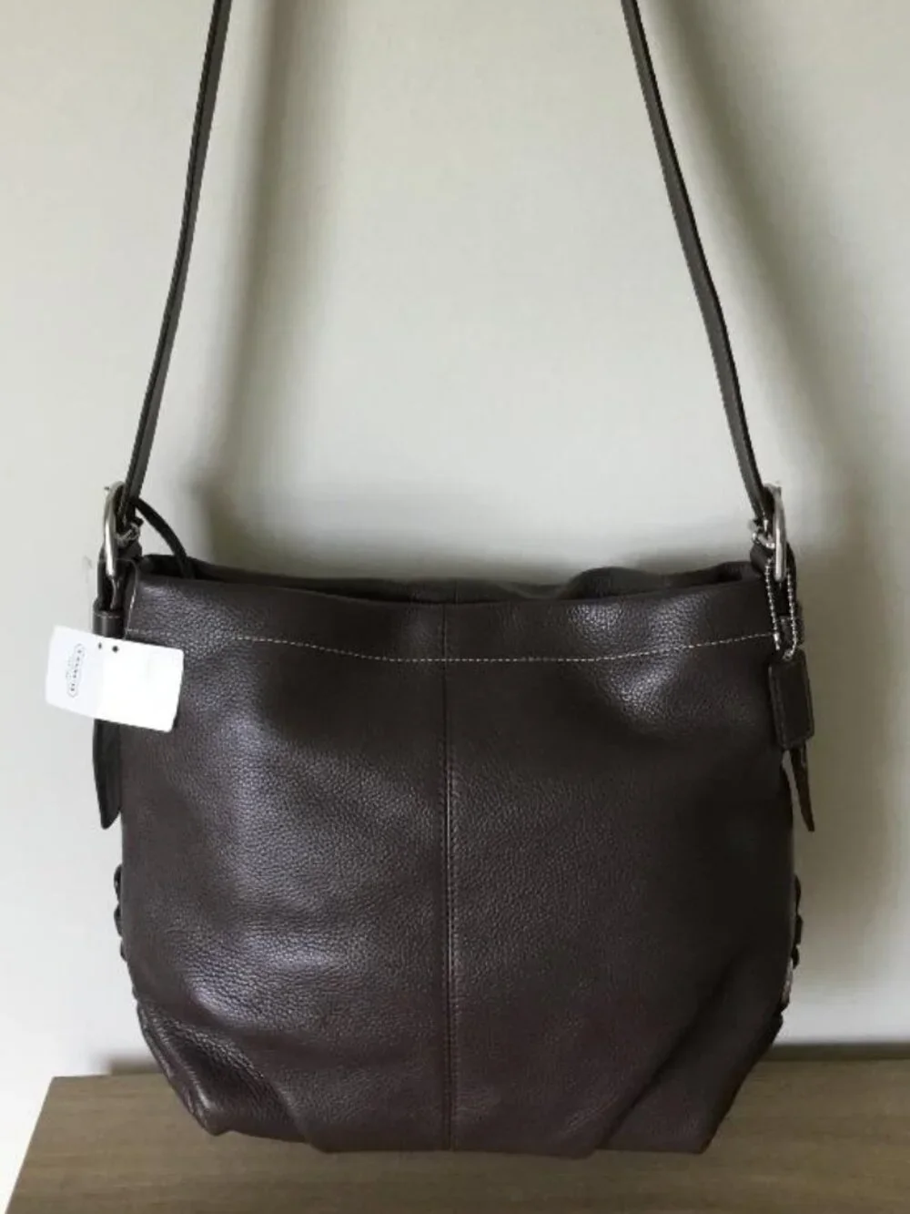 Coach Mahogany Pebbled Leather Convertible Shoulder Bag SoHo Model NWT & Dustbag